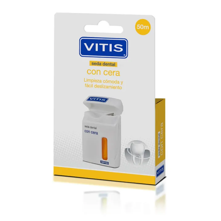 Filo interdentale Vitis Con Cera 50mts