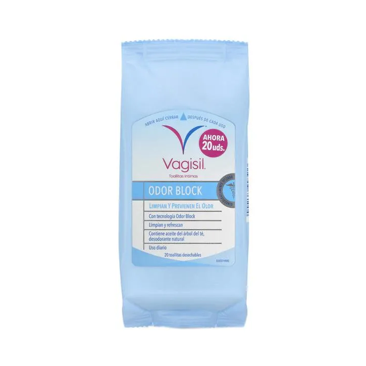 Vagisil Vaginesil Wipes Odor Block 10 Units