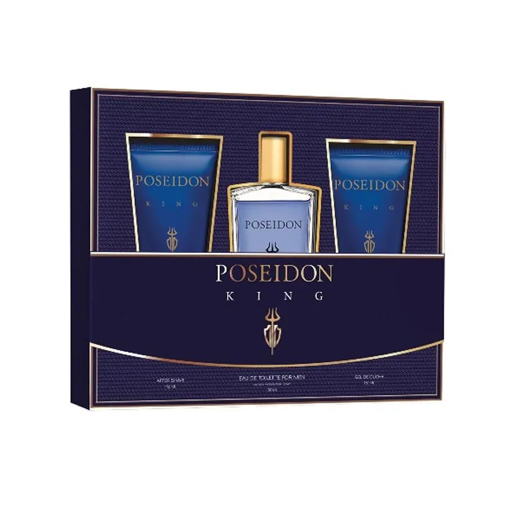 Aire De Sevilla Poseidon King Men Eau De Toilette Spray 150ml Set 3 Parti