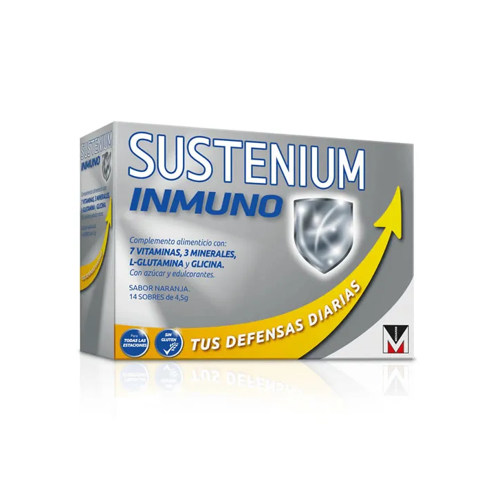 Sustenium Inmuno Complemento Alimenticio Sabor Naranja 14 Sobres
