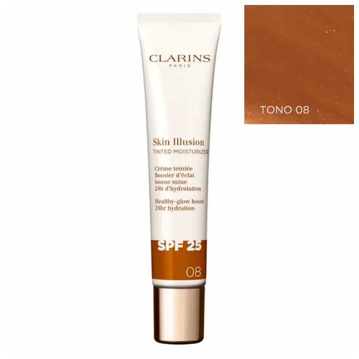 Clarins Skin Illusion Tinted Moisturizer Spf25 08 40ml