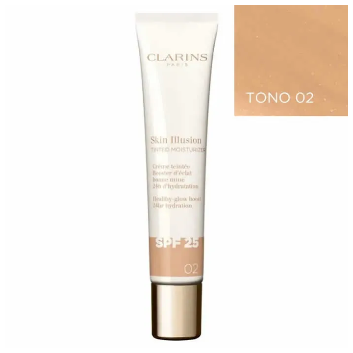 Clarins Skin Illusion Tinted Moisturizer Spf25 02 40ml