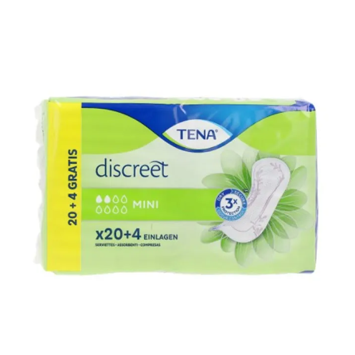 Tena Discreet Compresa Incontinencia Mini 24 Unidades