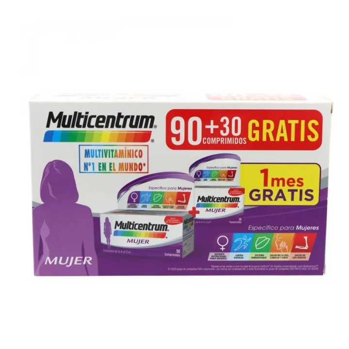 Multicentrum Women Pack 90 + 30 Tablets Set 2 Pieces