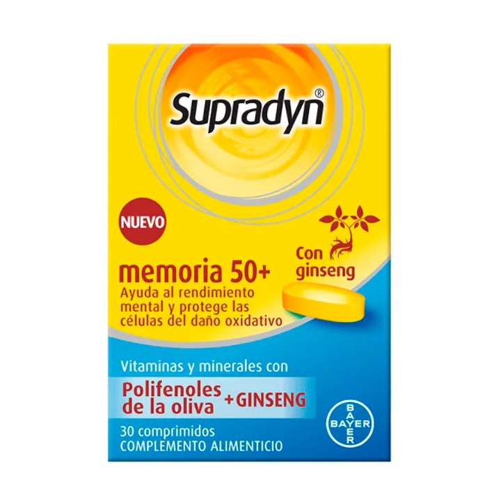 Supradyn Memoria 50+ 30 Comprimidos