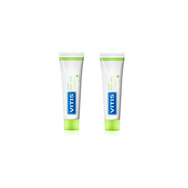 Vitis Duplo Aloe Vera Toothpaste Apple Flavor  2X150ml +75ml Free