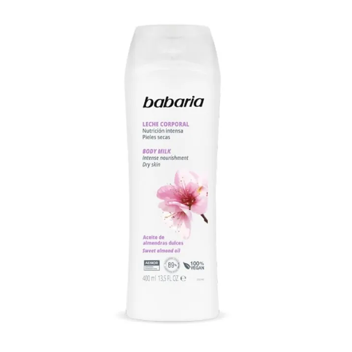 Babaria Lait Corporel Amandes Douces Peaux Très Sèches 400ml