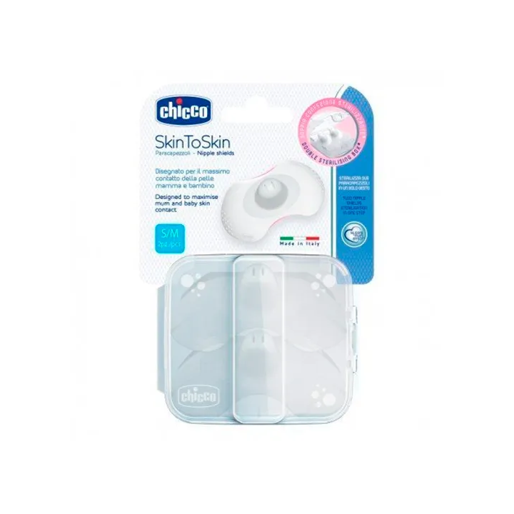 Chicco SkinToSkin Nippelschoner Silikon S-M 2U