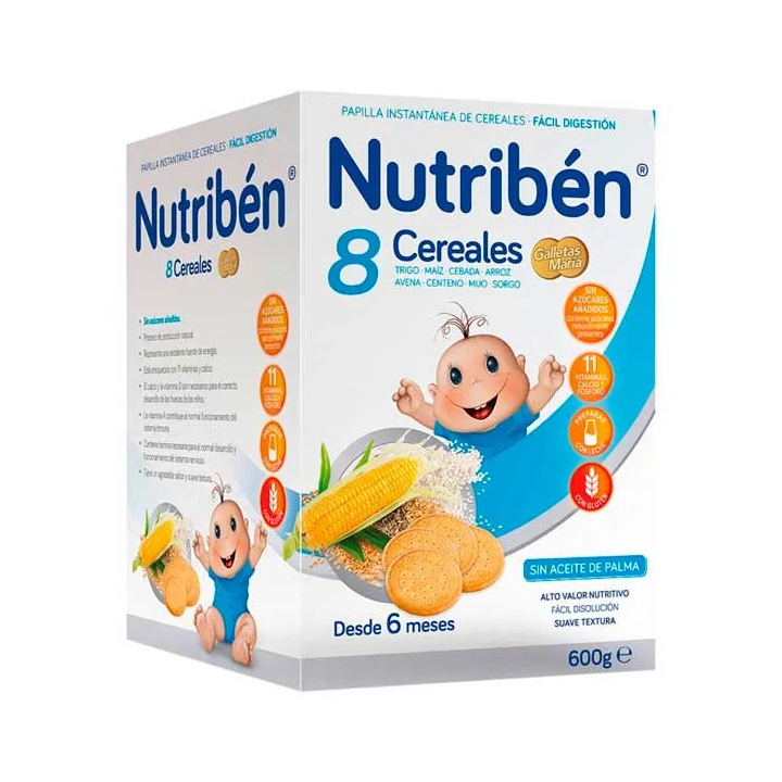 Nutribén 8 Cereales Galletas María 600g  