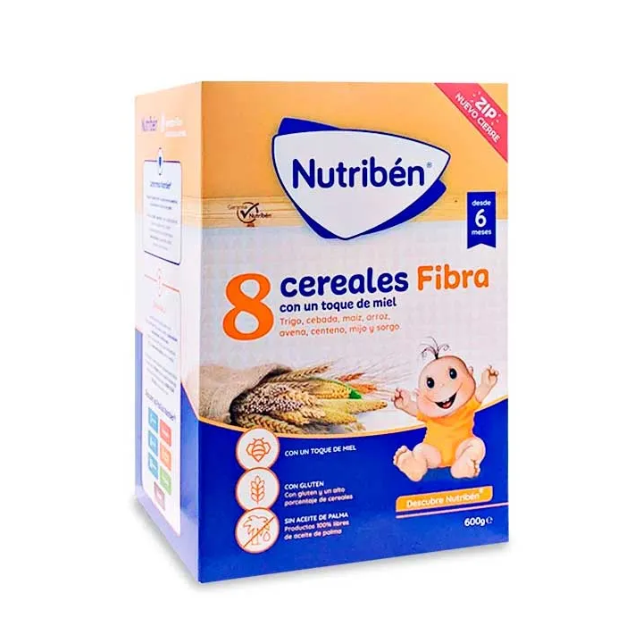Nutribén 8 Cereals and Honey Fibre 600g  
