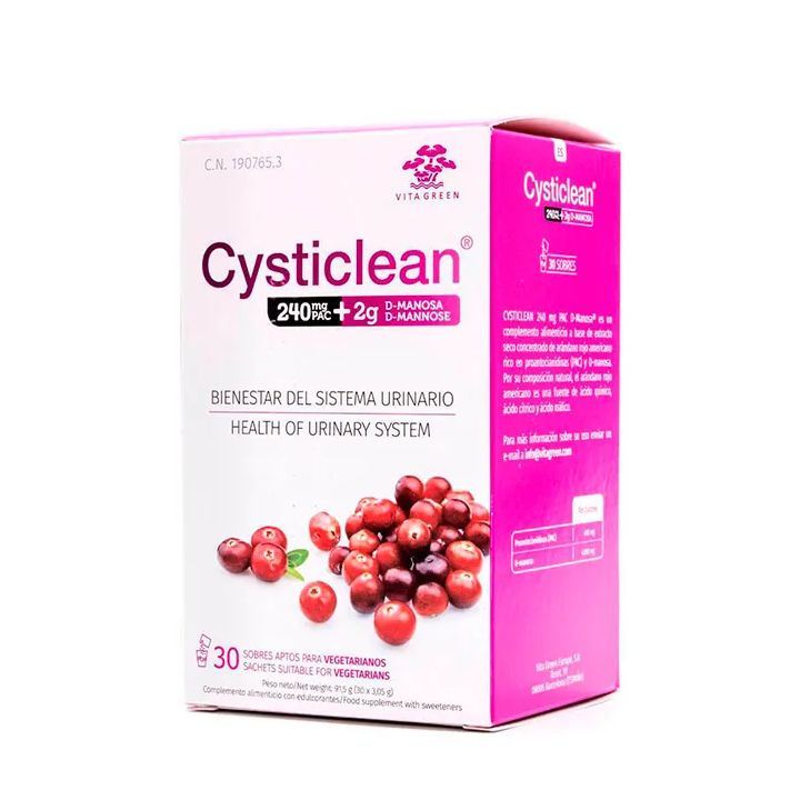 Cysticlean Bienestar del Sistema Urinario 30 Sobres 240mg  