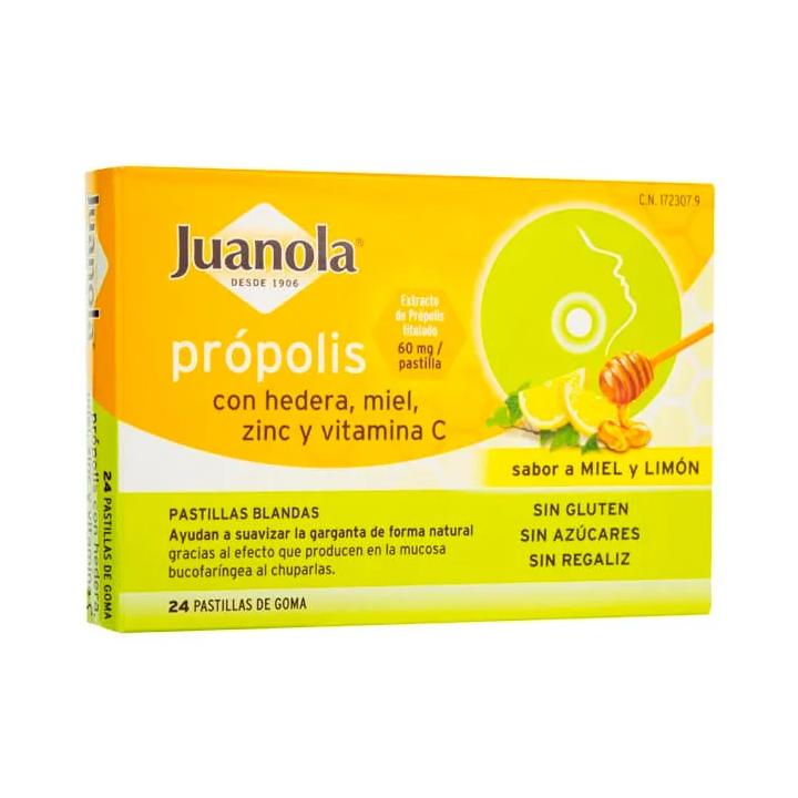 Juanola Propolis Hedera, Honig, Zink und Vitamin C 24U 