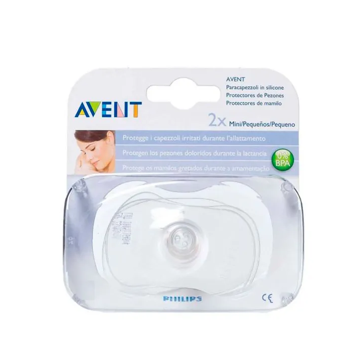 Avent 2 Mini-Silikon-Brustwarzenschützer 