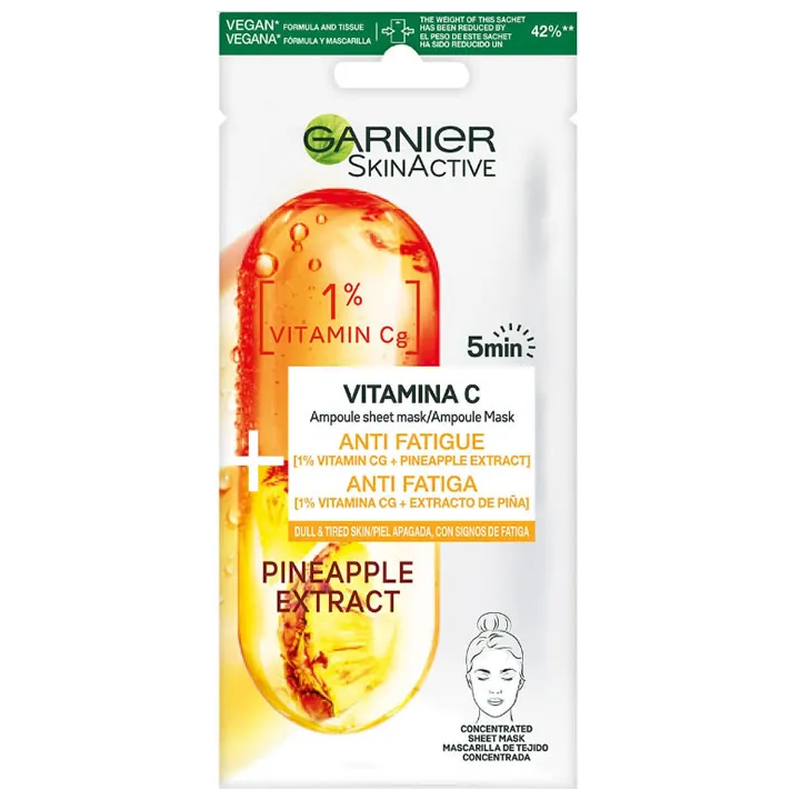 Garnier SkinActive Pineapple Extract Anti-Fatigue Face Mask 1 Unité