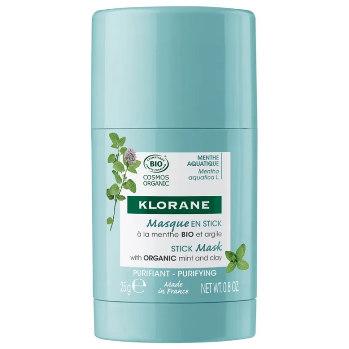 Klorane Mascarilla En Stick  Purificante A  La Menta Aquática 25g