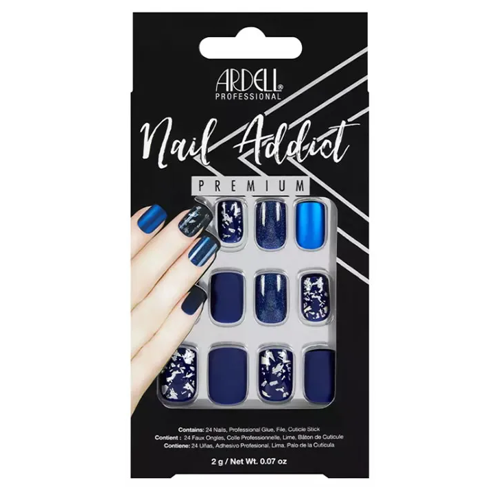 Ardell Nail Addict Matte Blue Uñas Postizas