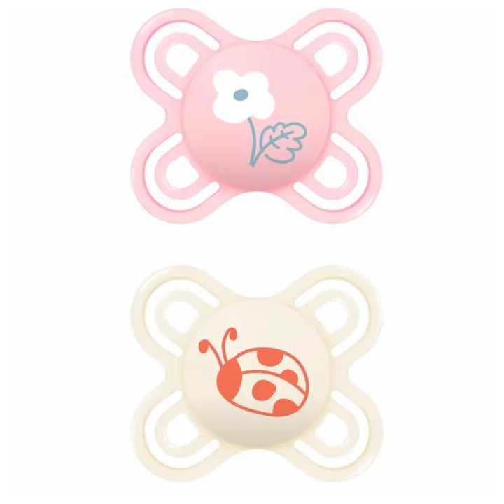 Mam Baby Schnuller Perfect Star 0-2 Rosa 2U