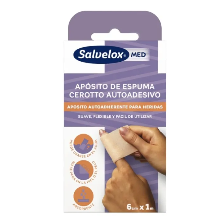Salvelox Foam Dressing 6cm x 1m