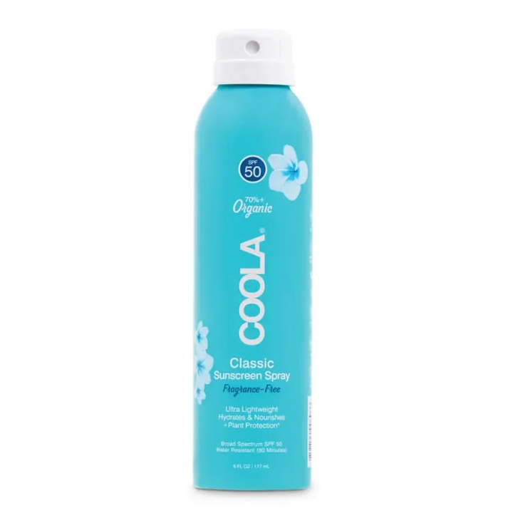 Coola Classic Body Organic Sunscreen Spray Spf50 Fragrance Free 177ml