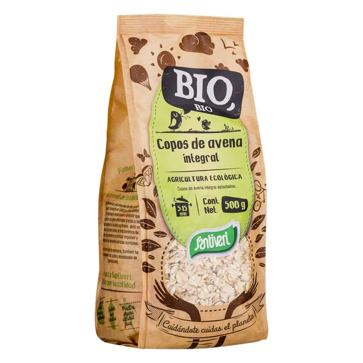 Santiveri Flocons D'avoine Complets Bio Sachet 500g