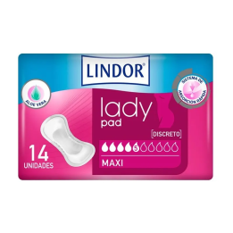 Lindor Absorbant Incontinence Urinaire Légère MoliMed Maxi 660 ml 14 Pièces