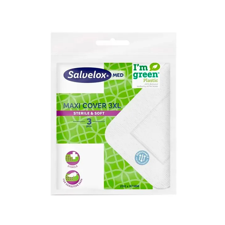 Salvelox Maxi Cover 3 Sterile Dressings 3XL 