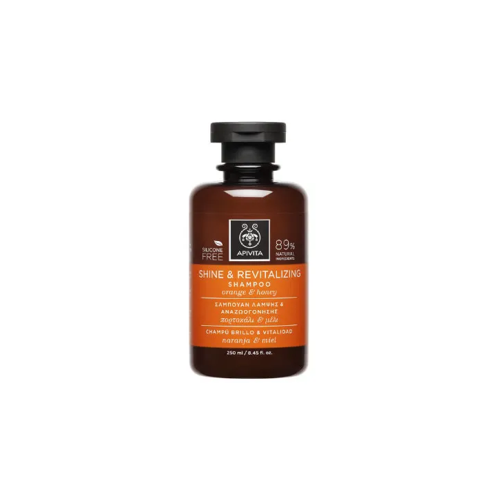 Apivita Shine And Revitalizing Shampoo With Orange And Honey 250ml