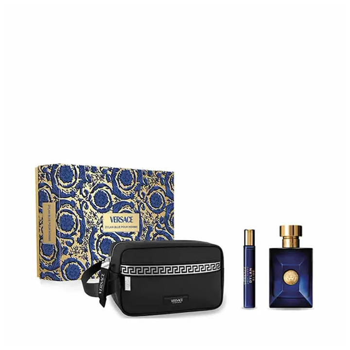 Versace Dylan Blue Pour Homme Eau De Toilette Spray 100ml Set 3 Pieces