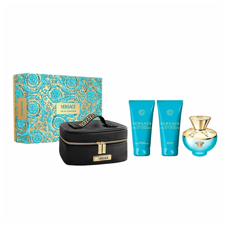 Versace Dylan Torquoise Eau De Toilette Spray 100ml Set 4 Pieces