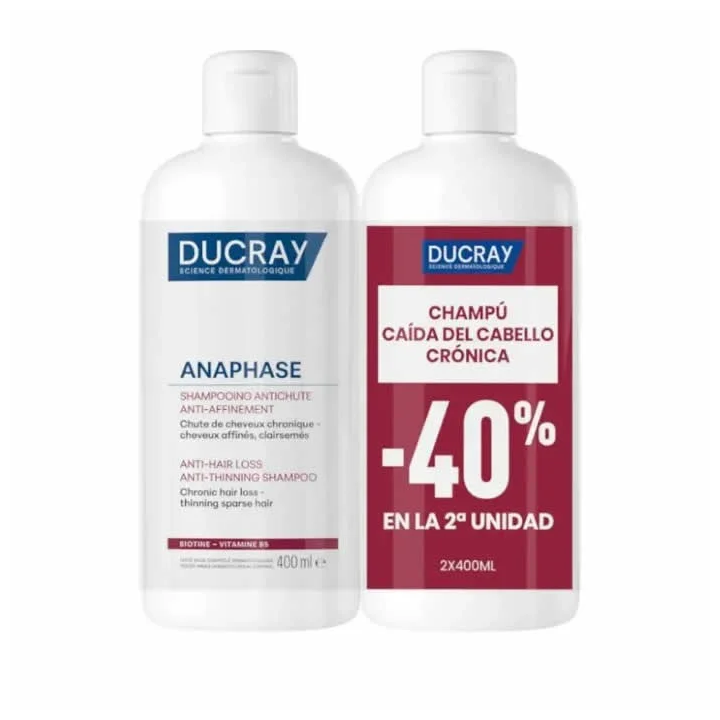Ducray Anaphase Shampooing Antichute Anti affinement 2x400 ml