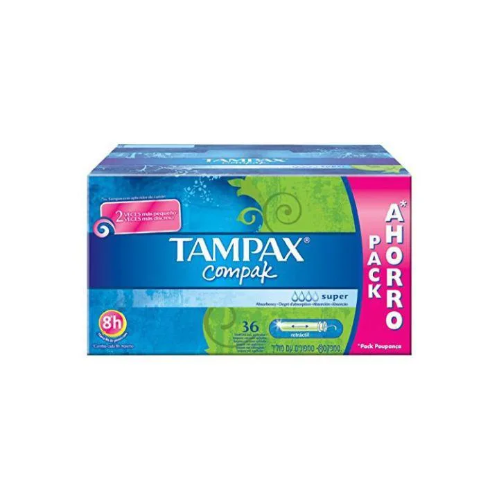 Tampax Compak Tampón Super 36 U