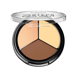 Nyx 3 Steps to Sculpt Face Sculpting Palette Light 5g