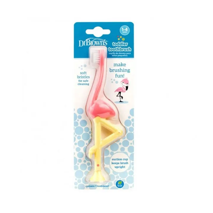Dr. Brown's Toothbrush 1-4 Years Flamingo