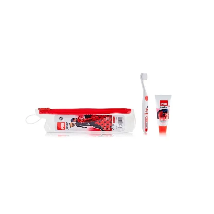 PHB Junior Plus Brosse à dents + Gel dentifrice 15ml
