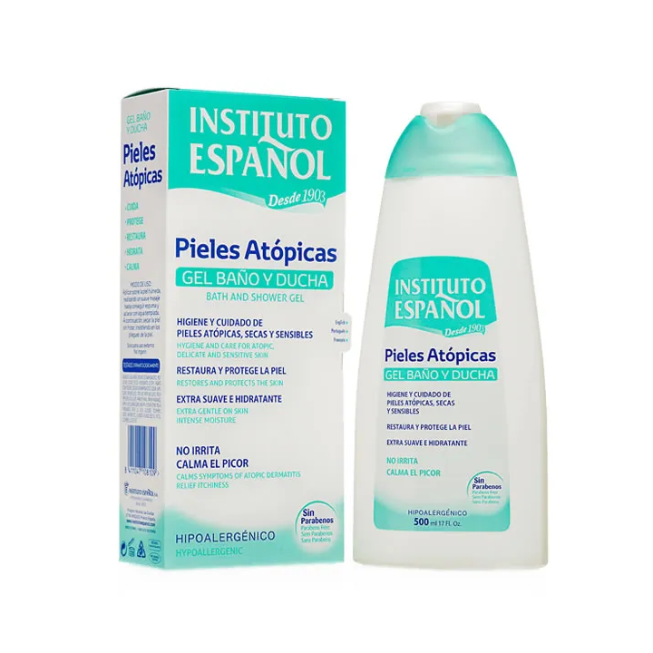 Instituto Español Atopique Peau Gel Pour Le Bain Et La Douche 500ml