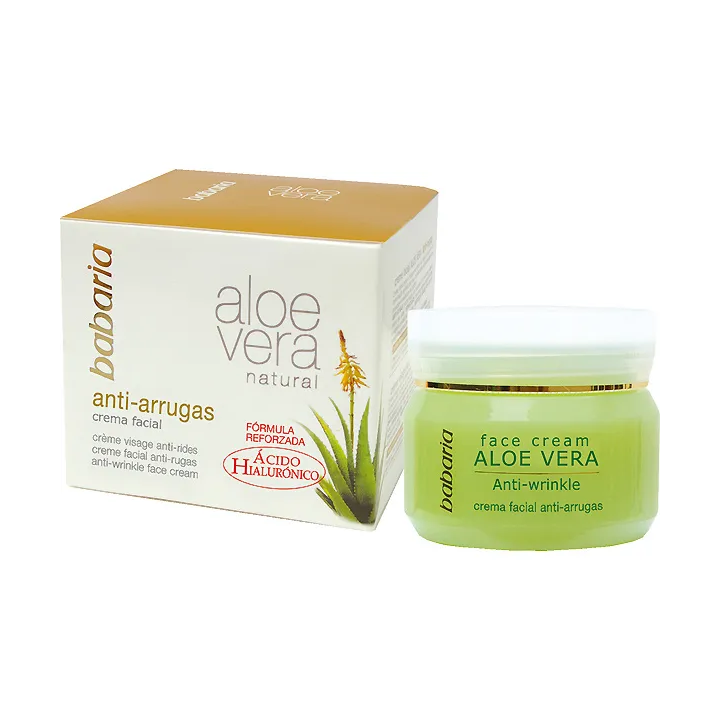 Babaria Natural Crème Faciale Anti Rides Aloe Vera 50ml
