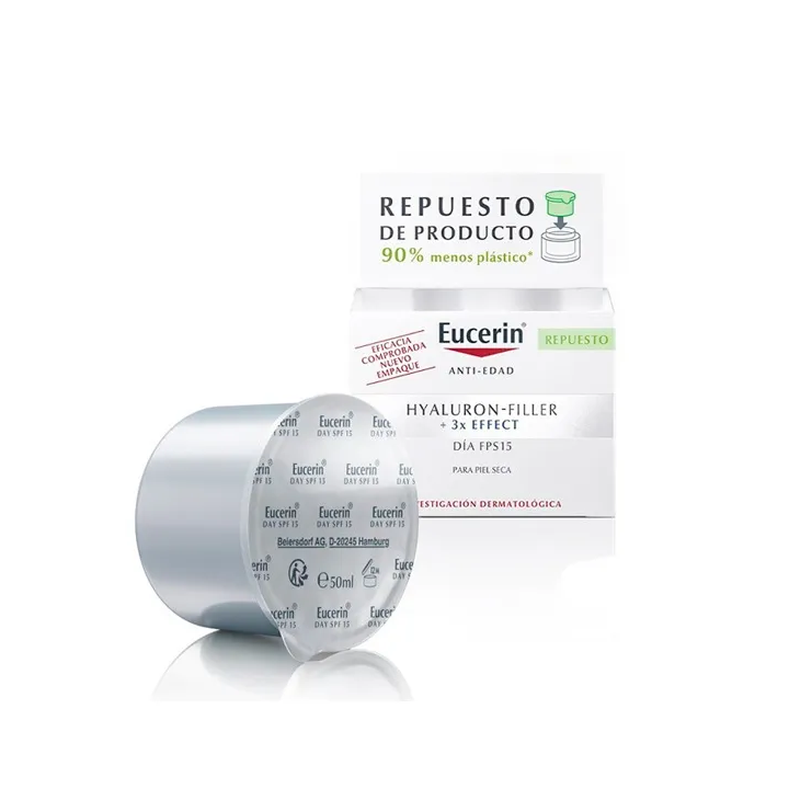 Eucerin Hyaluron Filler Giorno Pelle Secca SPF15 Ricarica 50ml
