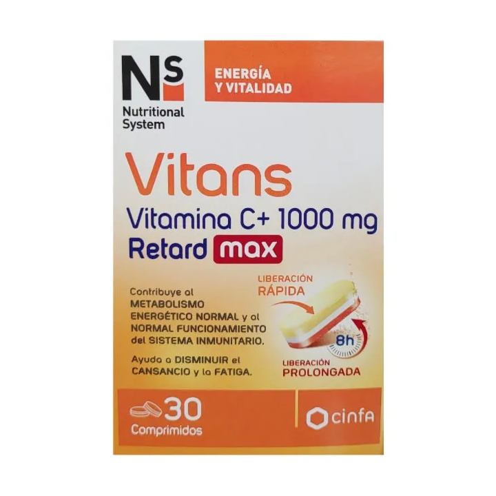 NS Vitans Vitamin C+ 1000Mg Retard Max 30 Comp
