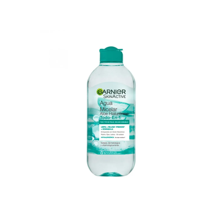 Garnier Skinactive Aloe Hialurónico Agua Micelar Todo En 1 400ml