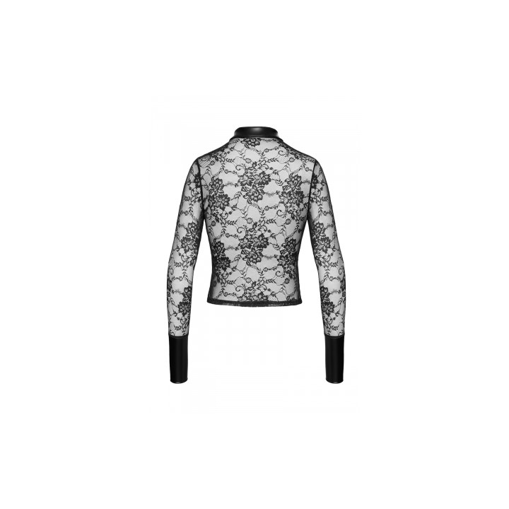 Chemise dentelle Noirelle F377 - Noir Handmade