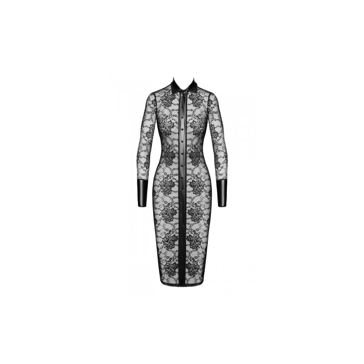 Robe fourreau Noirelle F376 - Noir Handmade