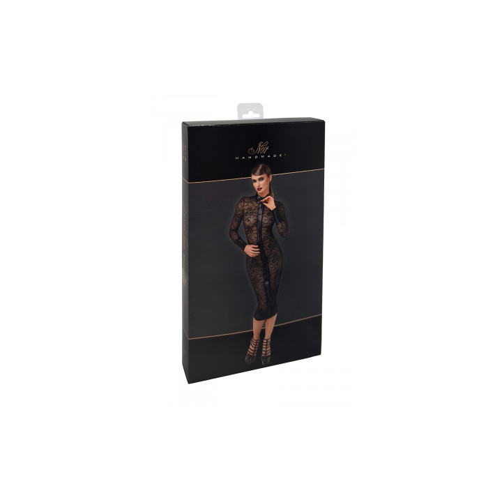 Robe fourreau Noirelle F376 - Noir Handmade
