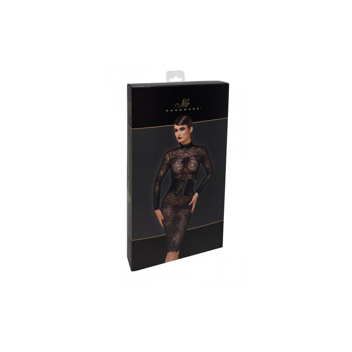Robe corset Noirelle F375 - Noir Handmade