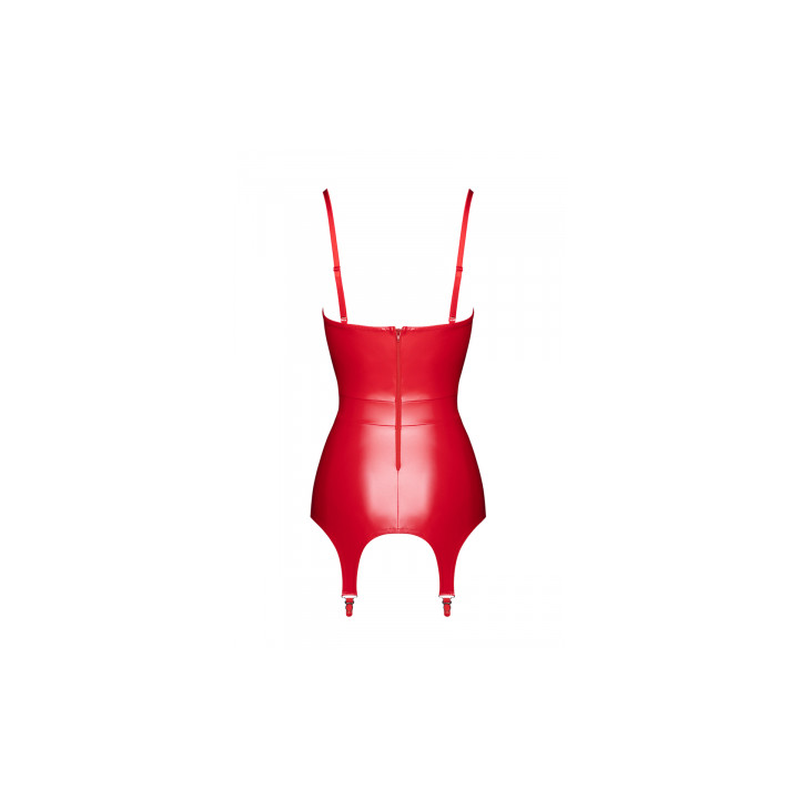 Corset à jarretelles Bombshell F368 - Noir Handmade