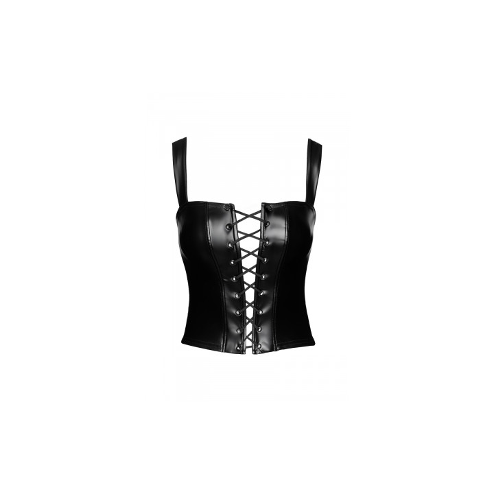 Top style corset Vixen F365 - Noir Handmade