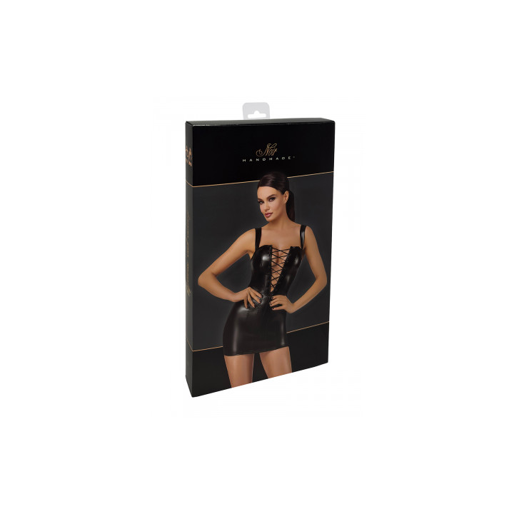 Mini robe lacée Vixen F363 - Noir Handmade