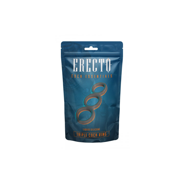 Triple Cock Ring liquid silicone - Erecto