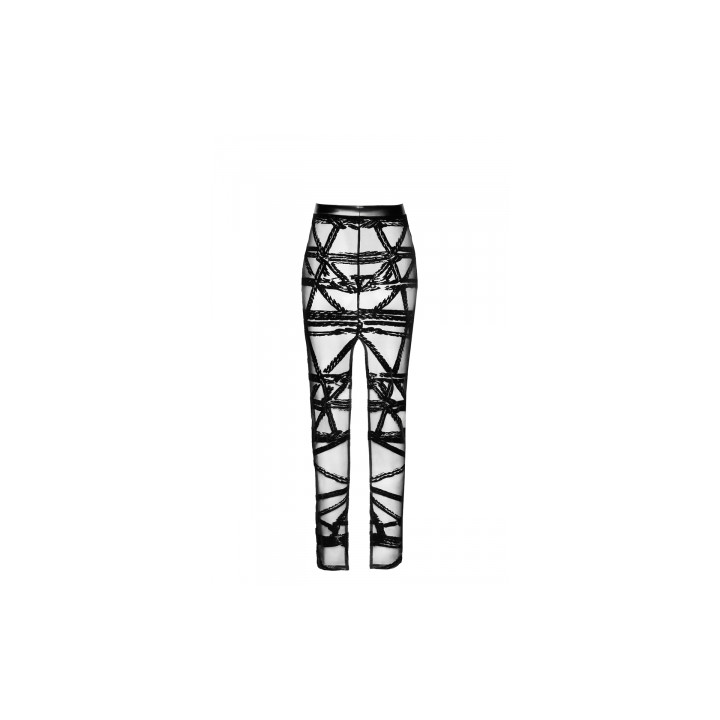 Jupe longue fendue Bondesque F360 - Noir Handmade