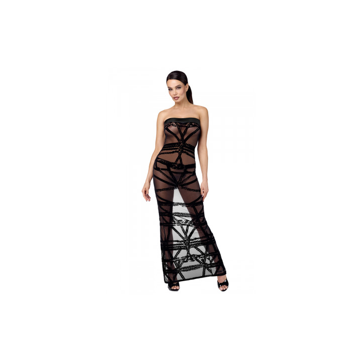 Robe bustier Bondesque F358 - Noir Handmade