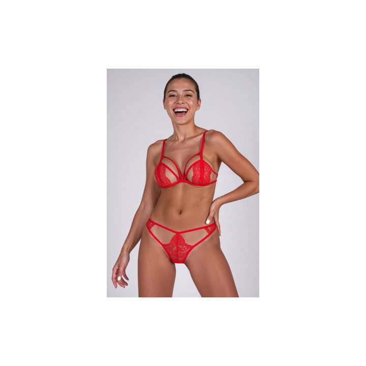 Ensemble 2 pièces rouge Anuvera - Passion